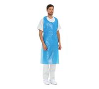 Grembiuli Pettorina Polietilene Monouso Blu 100pz - Pescheria Caseificio