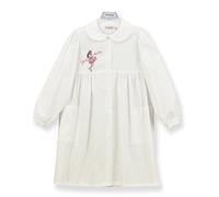 GREMBIULINI SCUOLA BIMBA BIANCO RICAMATO
