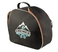 GREMEX borsa per scarponi da sci con casco - borsa impermeabile con scomparto per casco - borsa per scarponi da sci e casco - zaino con scomparto per casco e cuciture in titanio