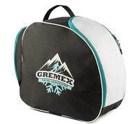 GREMEX borsa per scarponi da sci con casco - borsa impermeabile con scomparto per casco - borsa per scarponi da sci e casco - zaino con scomparto per casco e cuciture in titanio
