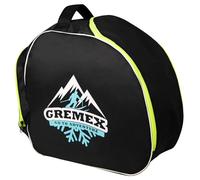 GREMEX borsa per scarponi da sci con casco - borsa impermeabile con scomparto per casco - borsa per scarponi da sci e casco - zaino con scomparto per casco e cuciture in titanio