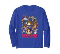 Gremlins 2 Goon Crew Maglia a Manica, Unisex per Adulti, Blu Reale, L