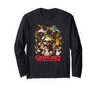 Gremlins 2 Goon Crew Maglia a Manica, Unisex per Adulti, Nero, M