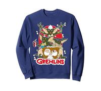 Gremlins Popcorn Felpa, Unisex per Adulti, Navy, XL