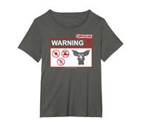 Gremlins Warner Maglietta, Donna Plus-Size, Asfalto, 2X