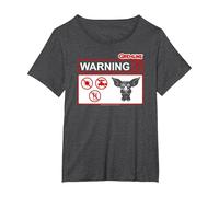 Gremlins Warner Maglietta, Donna Plus-Size, Grigio Scuro, 3X