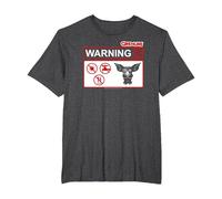 Gremlins Warner Maglietta, Uomo Taglie Grandi, Grigio Scuro, 6X Tall