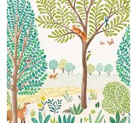 LD6001 Grena Carta Da Parati Mura Woodland Grandeco Set Di 3 Pannelli