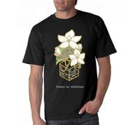 GRENCODE Nier Automata - Flowers for M [ A ] Chines T Shirt Nier Automata Videogame 2B 9S A2 Game Flow Black M