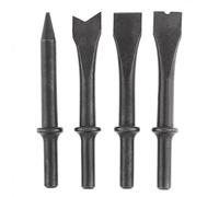 Grendly 4 Pz/ Accessori In Acciaio Duro Scalpello Ad Aria Impatto Testa Supporto Strumento Pneumatico per Taglio/Ruggine Rimozione