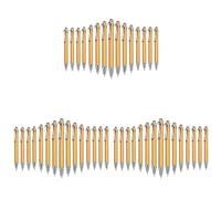 Grendly 45 penne a sfera retrattili in bambù, inchiostro nero, 1 mm, penne a sfera in bambù, penne a sfera in legno