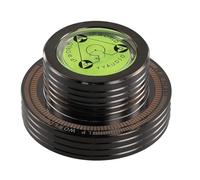 Grendly 50Hz LP giradischi giradischi stabilizzatore livello di peso morsetto con misurazione della velocità di livello per lettore musicale nero