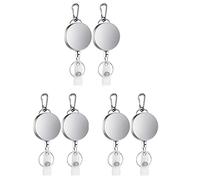 Grendly 6 pezzi retrattile ID cordino etichetta titolare carta backup bobina morsetto cintura