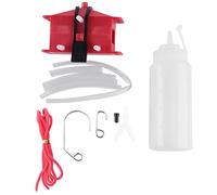 Grendly Kit per la pulizia della catena della moto, strumento universale per la pulizia delle catene di moto, dispositivo lubrificante rosso