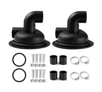 Grendly Separatore di polvere a ciclone, coperchio separatore con gomito, facile da installare, facile da installare, 2 pezzi, facile da usare