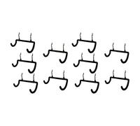 Grendly Set di 10 ganci resistenti di supporto per trapano a pannello perforato, gancio appendiabiti doppi ganci per pannello perforato per trapano, accessori, utensili elettrici, ecc.