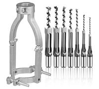 Grendly Set di 7 utensili elettrici per trapani, scalpello con 1 adattatore per trapano quadrato