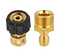 Grendly Set di adattatori per idropulitrici ad alta pressione, kit ad innesto rapido, M22 su attacco rapido 1/4