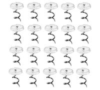 Grendly Teste trasparenti Twist Pins per tappezzeria, fodere e gonne, 100 pezzi