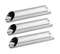 Grendly Tubi per cannoli per pan brioche, stampi per cannoli in acciaio , 3 pezzi, antiaderenti, per pasticceria danese, riutilizzabili, facili da usare