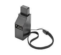 Grendly USB 2.0 HUB Adattatore Extender Mini Splitter Box 3 Porte per PC Portatile Telefono Mobile Ad Alta Velocità U Lettore Dischi, Nero