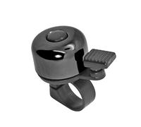 Grenhaven Campanello per bicicletta da strada e mountain bike, monopattino BMX, per bambini e adulti, suono potente, piccolo clacson in alluminio, per manubrio da 1,98 a 2,4 cm, colore: nero