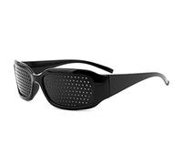 Grenhaven Occhiali Forati, Occhiali Stenopeici a Griglia per Allenare Gli Occhi e Migliorare la Qualità Della Vista, Pinhole Glasses, nero