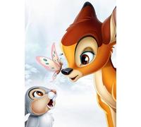 Grenric Kit di pittura con diamanti 5D fai da te Bambi per adulti e bambini, per decorazione da parete della casa, 30x40 cm