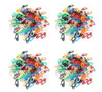 GREOHNMPAW 800PZ Spilla da Balia in Plastica Colorata 2,3 cm Bianca e Nero Rosa Rosso Giallo Blu Verde Spilla in Plastica con Segno Piccolo