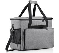 GREOPE Borsa da viaggio portatile per macchina da cucire, 42 x 26 x 33 cm, impermeabile, con kit di accessori, grigio, Portatile
