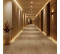 Gres24 Quercia SPC Larice, Pavimento Effetto Legno, Stone Polymer Composite, 22,86 x 149,3 cm, Spessore 7mm incluso materassino fonoassorbente di 1mm, Per Interni (2,052m² per scatola)