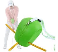gresonic Palline da allenamento da golf con asta di allineamento - Migliora la tua meccanica e struttura del braccio (verde con cordino)