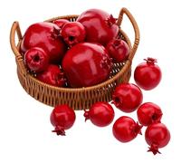 Gresorth 15 Pezzi Artificiali Melograno Decorazione Falso Frutta Modello Realtà Realtào Vegetale Display per Nuovo Anno Giardino Ristorante
