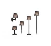 GRETA-Applica/Lampada da tavolo / Piantana / Da picchiettare per esterni Solare LED Nero New Garden