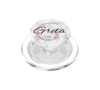 Greta Pink Monogram Lettera G Girls in Personalizzare PopSockets PopGrip per MagSafe
