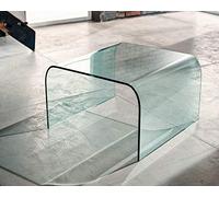 GRETA- Ponte in vetro curvato 60x60 H38cm