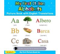 Greta S My First Italian Alphabets Picture Book with English (Copertina rigida)