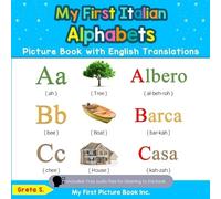 Greta S My First Italian Alphabets Picture Book with English Transla (Tascabile)