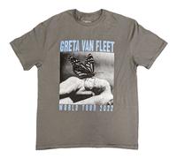 Greta Van Fleet World Tour Butterfly ufficiale Uomo maglietta unisex