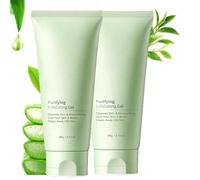 Greteam Purifying Peeling Gel, Green Tea Exfoliating Scrub, Tender Exfoliating Scrub, Gel esfoliante per la pelle, gel Tender Exfoliating Blackhead, idratante Skin Give (2 pezzi, 60 ml)