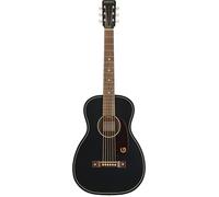 Gretsch Jim Dandy Deltoluxe Chitarra Acustica Parlor, Scala Corta da 24 Pollici, Corpo X-Braced in Stile Vintage, Tastiera in Noce, Suono Ricco di Medi, Nera con Battipenna Tartarugato