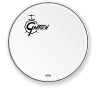 Gretsch Pelle per grancassa Ambassador Rivestimento bianco 20'' GRDHCW20O Logo spostato a sinistra