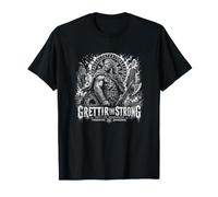 Grettir The Strong Outlaw Ininterrotta Saga vichinga Maglietta