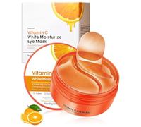 GRETY 60 Pezzi Vitamina C Patch Occhi,Collagene Maschera per Gli Occhi, Anti-Rughe e Anti-Occhiaie, Rimuovi Borse e Puffiness, Effetto Idratante e Antietà
