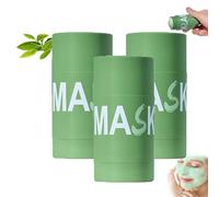Grevea Green Tea Deep Cleanse, nuova maschera stick al tè verde biologico del 2025, rimozione punti neri con vitamina E, idratante, controllo del sebo, per uomini e donne di tutti i tipi di (3PCS)