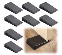 Grevosea 8 fermaporta in gomma, antiscivolo, per tutti i pavimenti, in plastica, per pavimenti duri, bagno, porta del balcone, cameretta dei bambini, 4,8 x 3 x 1 cm