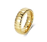 Grewod Anello Donna Design del Segmento in Stile Serpente Taglia 9-20, Acciaio Inossidabile, 7mm, Anello Anniversario Fidanzamento