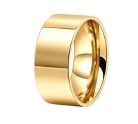 Grewod Anello Uomo Donna Acciaio Inossidabile Lucido Semplice 2-10mm | Gioielli Fedina Anello