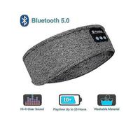 (Grey)3 In1 Bluetooth Sleeping Headphones Sports Headband Thin Soft Elastic Comfortable Wireless Music Earphones Eye Mask For Side Sleeper