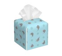 Grey Blue Kiwi Birds Indigenous New Zealand Animals Doodle Style Tropical Wildlife Copertura Per Scatola Di Fazzoletti Quadrata Scatola Portafazzoletti Moderna Portafazzoletti Di Carta Per Auto